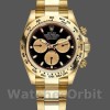 Mens Rolex Daytona-116508, 40mm, Yellow Gold, Black Dial, Men’s Black Replica Watch Image