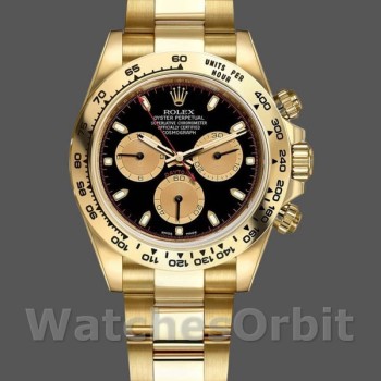 Men's Rolex Daytona-116508, 40mm, Yellow Gold, Black Dial, Men’s Black