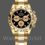 Men's Rolex Daytona-116508, 40mm, Yellow Gold, Black Dial, Men’s Black