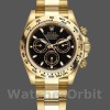 Mens Rolex Daytona-116508, 40mm, Yellow Gold, Black Index Dial, Men’s Black Replica Watch Image
