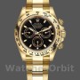 Men's Rolex Daytona-116508, 40mm, Yellow Gold, Black Index Dial, Men’s Black