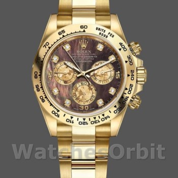 Men's Rolex Daytona-116508, 40mm, Yellow Gold, Black MOP Dial, Men’s MOP