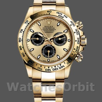 Men's Rolex Daytona-116508, 40mm, Yellow Gold, Champagne Index Dial, Men’s Champagne