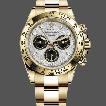 Men's Rolex Daytona-116508, 40mm, Yellow Gold, Meteorite Grey Dial, Men’s Meteorite Grey