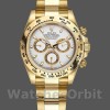 Mens Rolex Daytona-116508, 40mm, Yellow Gold, White Index Dial, Men’s White Replica Watch Image