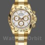 Men's Rolex Daytona-116508, 40mm, Yellow Gold, White Index Dial, Men’s White