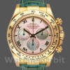 Mens Rolex Daytona 40mm Mens-116518-Blue Leather Strap-MOP Dial MOP Replica Image