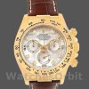 Mens Rolex Daytona 40mm Mens-116518-MOP Diamond Dial-Brown Leather Strap MOP Diamond Replica Image