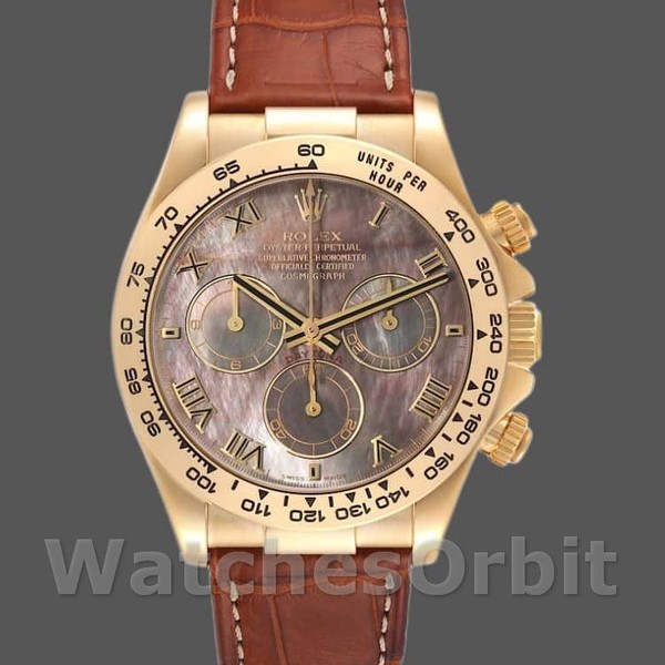 Mens Rolex Daytona 40mm Mens-116518-Mother of Pearl Dial MOP Replica Image