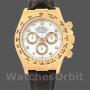 Men's Rolex Daytona 40mm Men's-116518-Yellow Gold-White Dial White