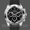 Mens Rolex Daytona 40mm Mens-116519-Black Dial-Black Rubber Strap Black<br /> Replica Image
