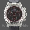 Mens Rolex Daytona 40mm Mens-116519-Black Racing Dial-Leather Strap Black<br /> Replica Image