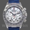 Mens Rolex Daytona 40mm Mens-116519-Blue Leather Strap-Meteorite Dial Meteorite Replica Image
