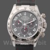 Mens Rolex Daytona 40mm Mens-116519-Grey Dial-Black RubberB Strap Gray Replica Image