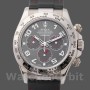 Men's Rolex Daytona 40mm Men's-116519-Grey Dial-Black RubberB Strap Gray
