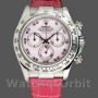 Men's Rolex Daytona 40mm Men's-116519-Rose MOP-Arabic-Pink Strap Pink MOP<br />
