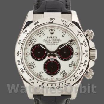 Men's Rolex Daytona 40mm Men's-116519-White Dial-Black Eyes White