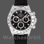 Men's Rolex Daytona 40mm Men's-116519-White Gold-Black Dial Black<br />
