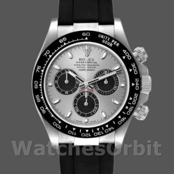 Men's Rolex Daytona 40mm Men's-116519-White Gold-Grey Dial Grey
