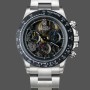 Men's Rolex Daytona-116520 ADG, Skeleton Dial, Steel Bracelet & Case, Black Skeleton