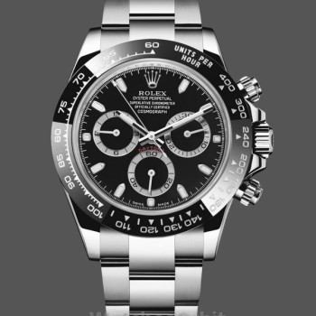 Men's Rolex Daytona-116520, 40mm, Stainless Steel Case, Black Dial, Men’s Black