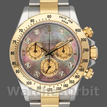 Men's Rolex Daytona 40mm Men's-116523-Dark MOP-Black Dial MOP