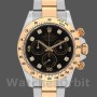 Men's Rolex Daytona 40mm Men's-116523-Stainless Steel-Black Diamond Dial Black