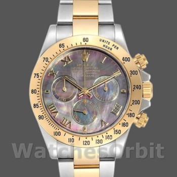 Men's Rolex Daytona 40mm Men's-116523-Stainless Steel-Black MOP Dial MOP
