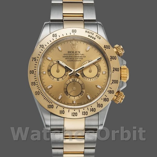 Mens Rolex Daytona 40mm Mens-116523-Stainless Steel-Chronograph Dial Chronograph Replica Image