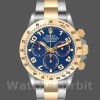 Mens Rolex Daytona 40mm Mens-116523-Steel & Yellow Gold-Blue Racing Dial Blue Replica Image