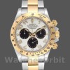 Mens Rolex Daytona 40mm Mens-116523-White Arabic-Panda Dial White Replica Image