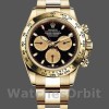 Mens Rolex Daytona 40mm Mens-116528-Yellow Gold-Black Paul Newman Dial Black Replica Image