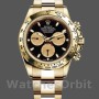 Men's Rolex Daytona 40mm Men's-116528-Yellow Gold-Black Paul Newman Dial Black