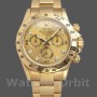 Men's Rolex Daytona 40mm Men's-116528-Yellow Gold-Champagne Diamond Dial Champagne