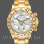 Men's Rolex Daytona 40mm Men's-116528-Yellow Gold-MOP-Diamond Dial MOP
