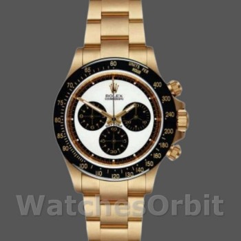 Men's Rolex Daytona 40mm Men's-116528-Yellow Gold-White Dial White