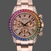 Mens Rolex Daytona-116595RBOW, Rainbow, Rose Gold, Pave Diamond Dial, Sapphire Bezel, Diamond Dial Replica Watch Image