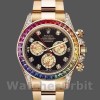 Mens Rolex Daytona-116598, 40mm, Yellow Gold, Black Diamond Dial, Men’s Black Replica Watch Image