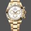Mens Rolex Daytona-126508 0001, 18K Yellow Gold, White Dial, White Replica Watch Image
