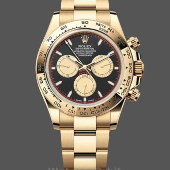 Men's Rolex Daytona-126508 0002, Two-Tone, Black Dial, Black