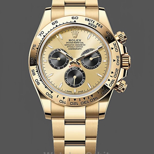 Mens Rolex Daytona-126508 0006, Yellow Gold Bracelet, 1:1, Champagne Replica Watch Image