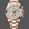 Mens Rolex Daytona 126508 18K Rose Gold White Dial Mens Chronograph White Dial Replica Watch Image