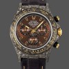 Mens Rolex Daytona DIW Carbon Case 40MM Chocolate Dial with Nylon Strap Chocolate Replica Watch Image