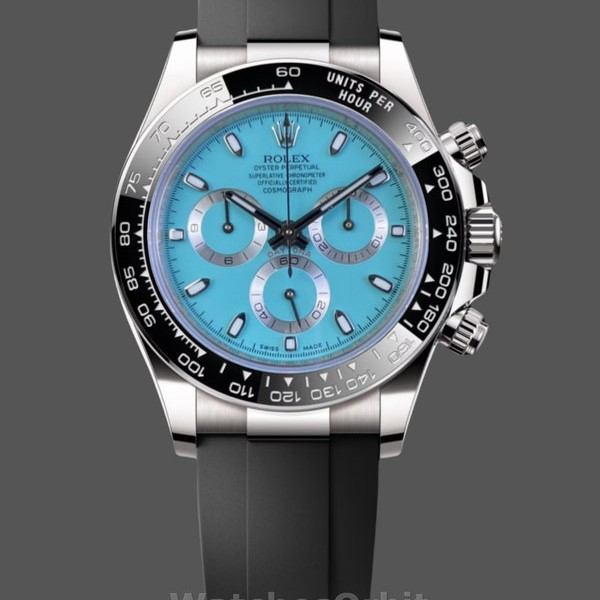 Mens Rolex Daytona Ice Blue Ceramic Bezel 116519LN 40MM Ice Blue Replica Watch Image