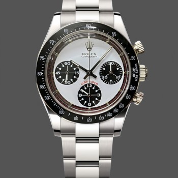 Men's Rolex Daytona-6241, White Exotic Paul Newman Dial, Men’s White