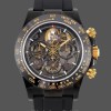 Mens Rolex Daytona Blaken 40MM Mirror Skeleton Dial Black Mens Skeleton Dial Replica Watch Image