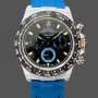Men's Rolex Daytona Cosmograph Carbon Fiber 40MM with Nylon Strap Black
