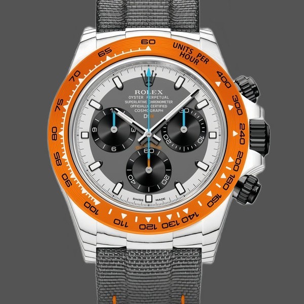 Mens Rolex Daytona Cosmograph-DIW Ocellaris, Quartz Fibre, 40mm, Men’s Black Replica Watch Image