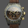 Mens Rolex Daytona-DIW, 40mm, Black & Gold, NTPT Customised, Carbon Fiber, Brown Replica Watch Image