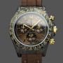 Men's Rolex Daytona-DIW, 40mm, Black & Gold, NTPT Customised, Carbon Fiber, Brown